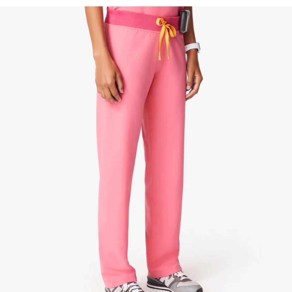 Figs Neon Pink Livingston Scrubs Medium